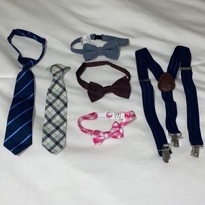 Toddler bow ties and ties.